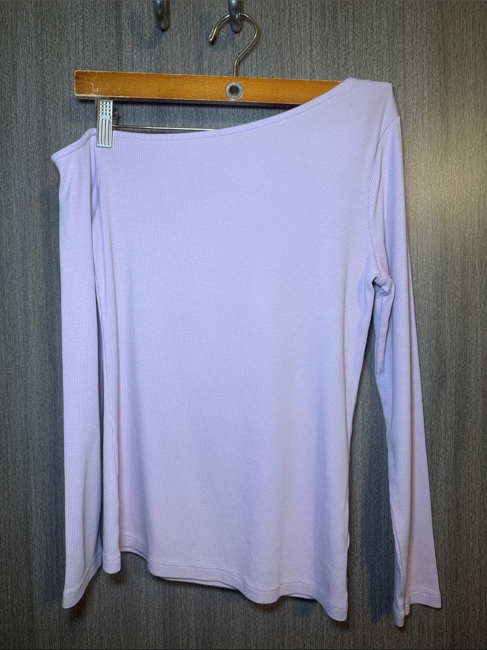 Target A New Day Women's Off The Shoulder Lavender L/S Top Size Small NWOT